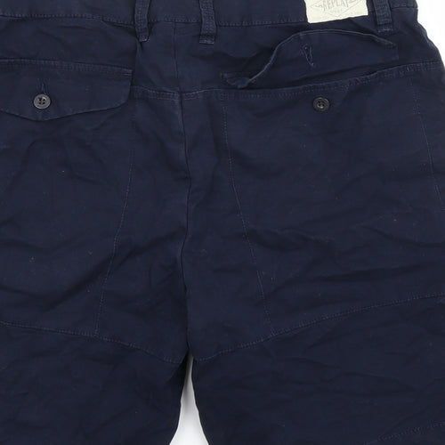 Replay Mens Blue   Chino Shorts Size 32