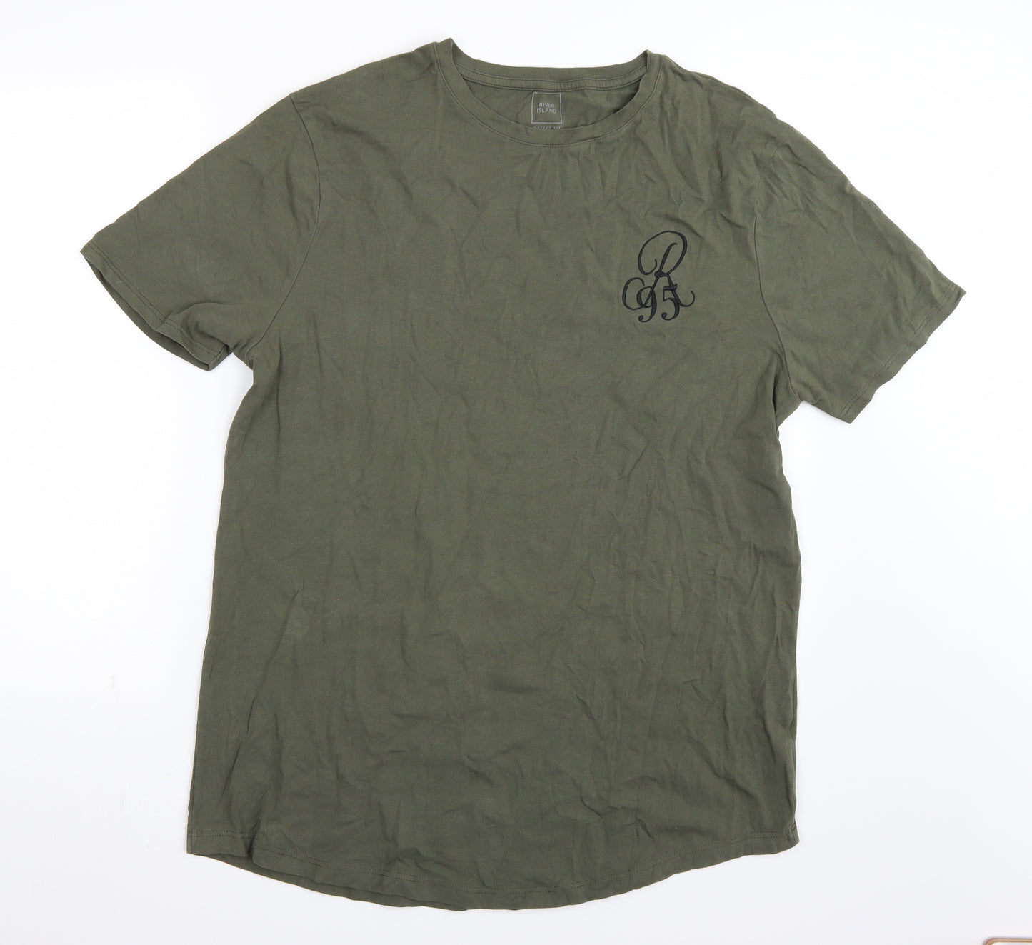 Riverisland Mens Green    T-Shirt Size 2XL