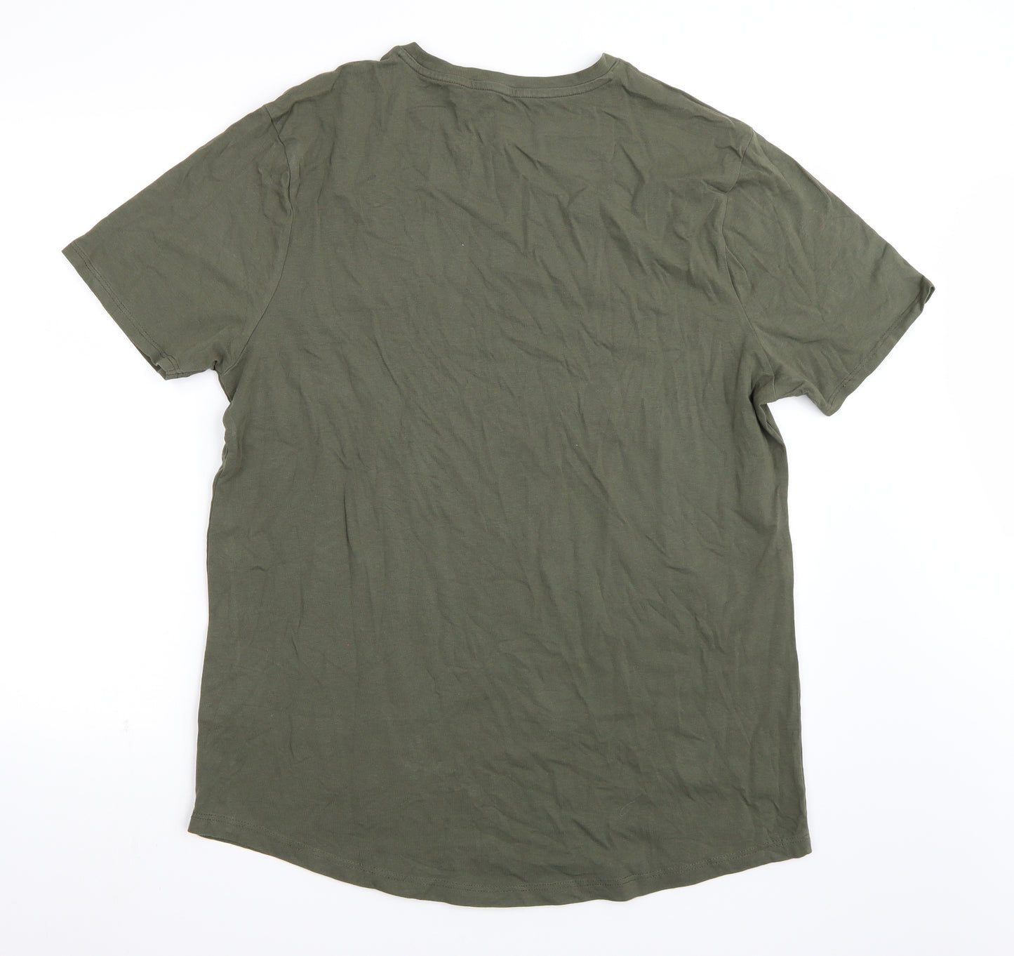 Riverisland Mens Green    T-Shirt Size 2XL