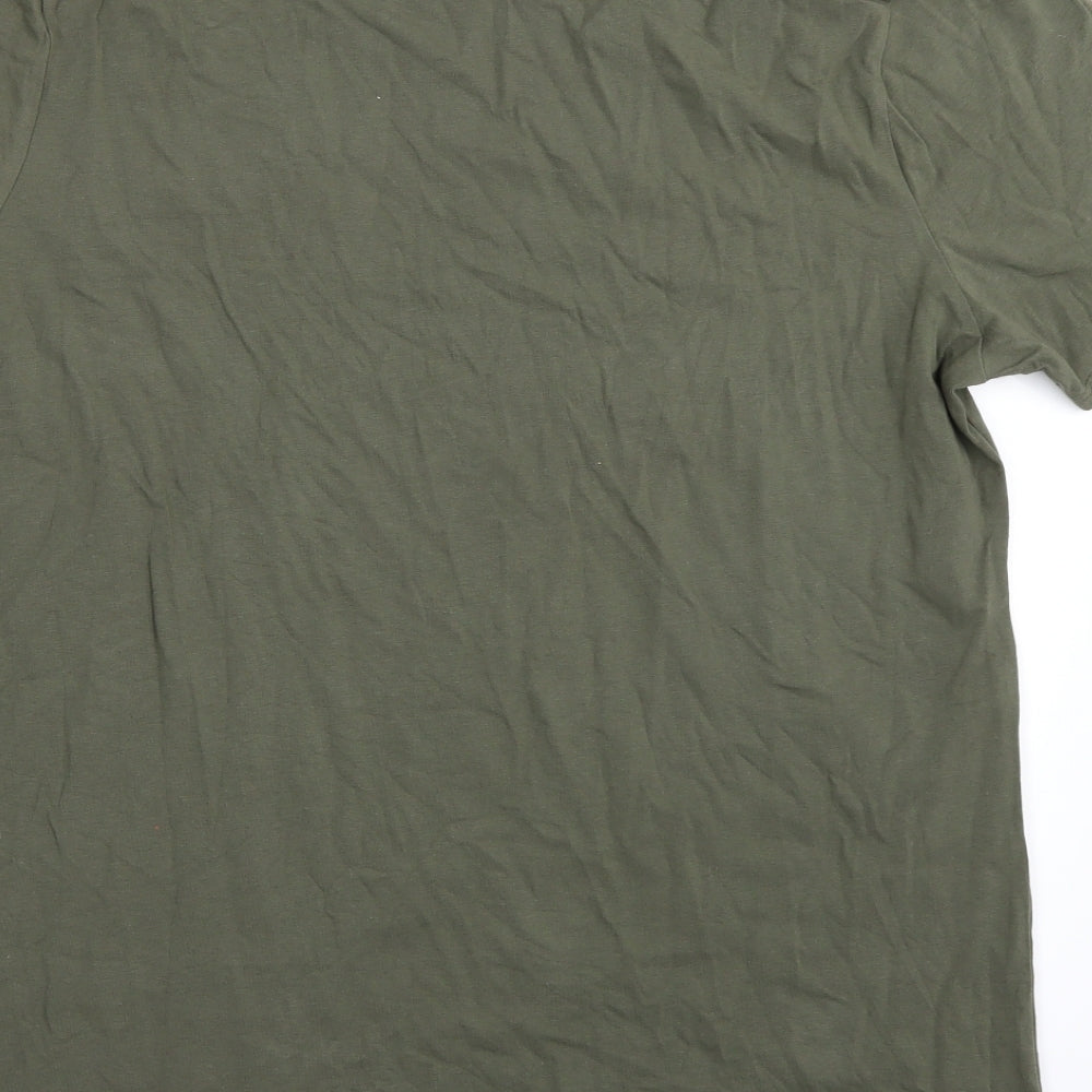 Riverisland Mens Green    T-Shirt Size 2XL