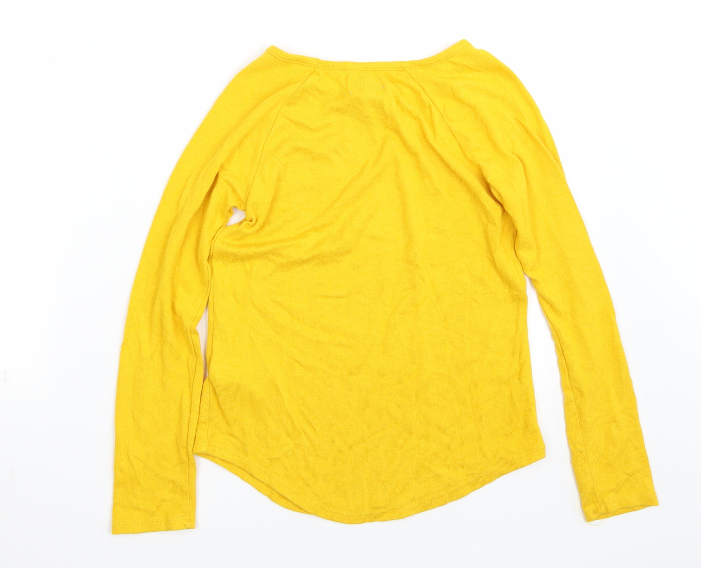 Old Navy Girls Yellow   Pullover Jumper Size 10-11 Years