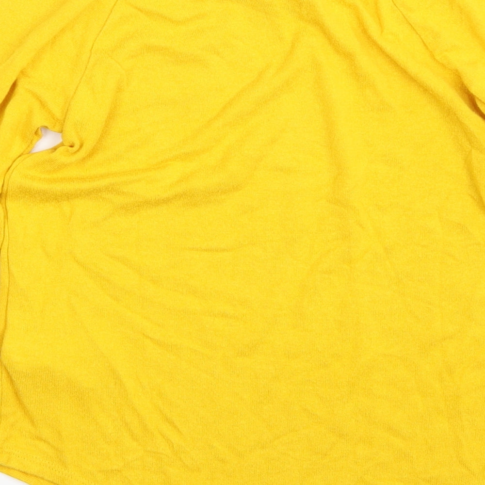 Old Navy Girls Yellow   Pullover Jumper Size 10-11 Years
