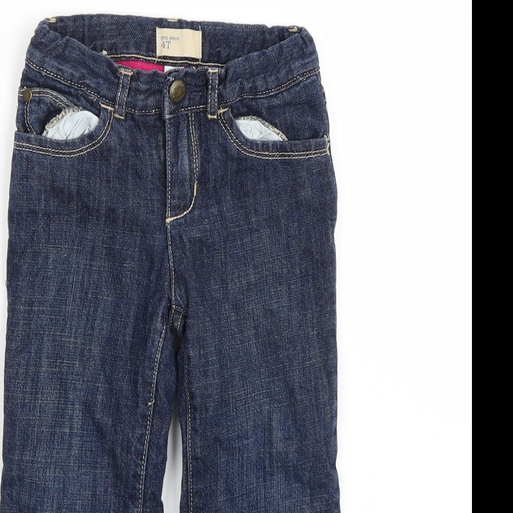 Gap Girls Blue   Bootcut Jeans Size 4 Years