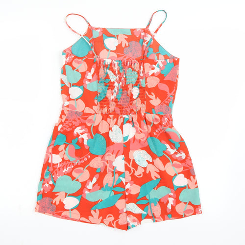 John Lewis Girls Orange   Playsuit One-Piece Size 11 Years