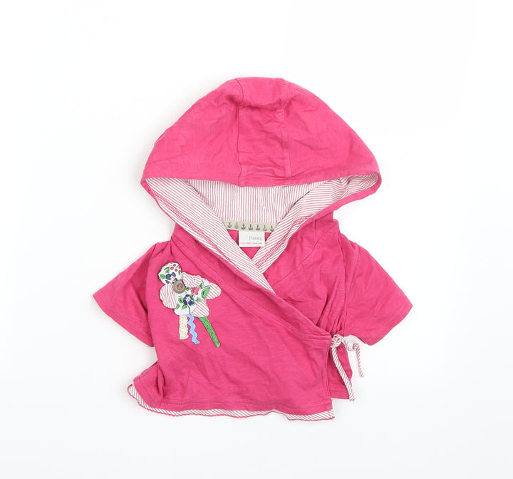 NEXT Girls Pink   Wrap Hoodie Size 2-3 Years