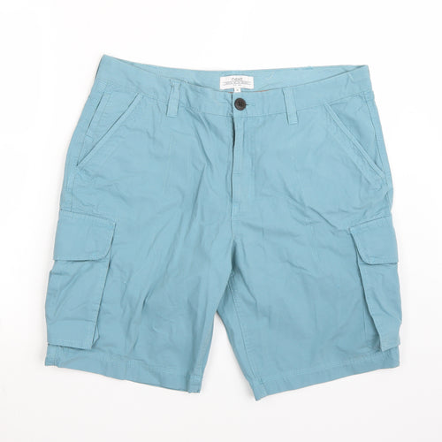 NEXT Mens Blue   Cargo Shorts Size 36