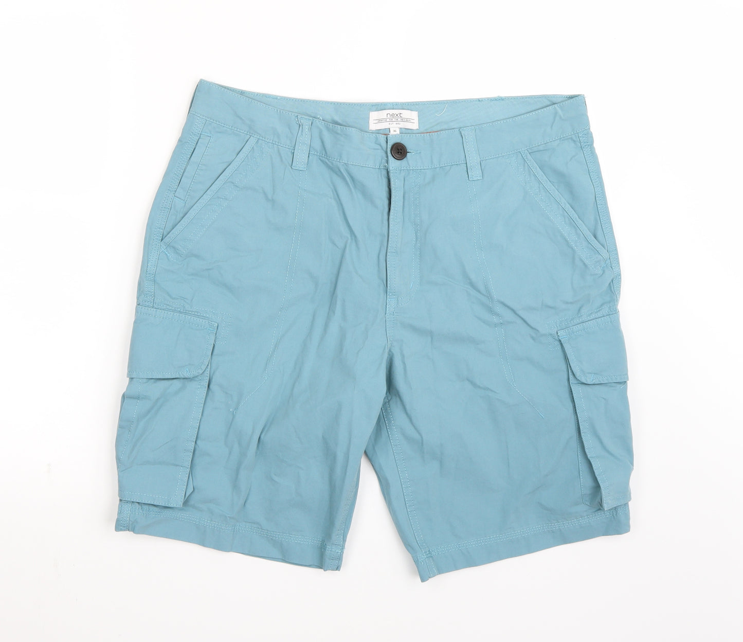 NEXT Mens Blue   Cargo Shorts Size 36
