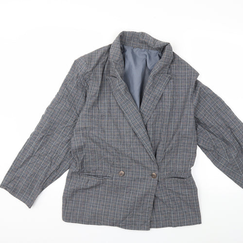 Principles Womens Grey Check  Jacket Blazer Size 10