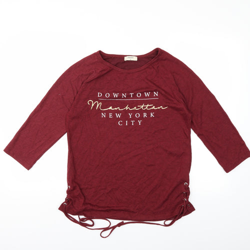 Papaya Womens Red   Pullover Sweatshirt Size 12