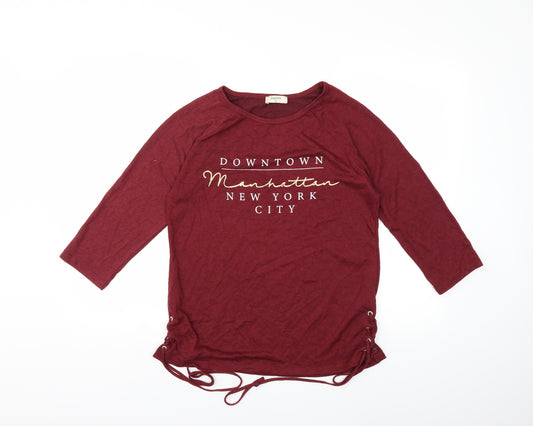 Papaya Womens Red   Pullover Sweatshirt Size 12