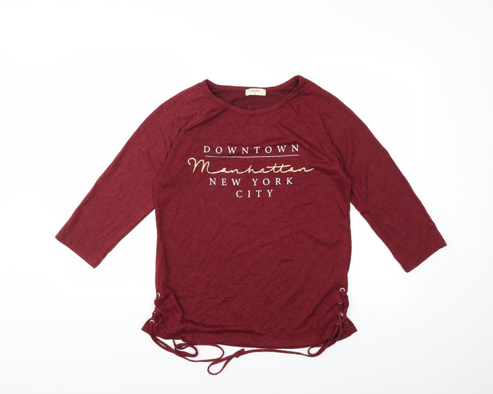 Papaya Womens Red   Pullover Sweatshirt Size 12