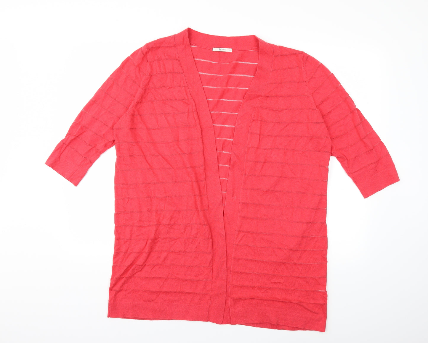 TU Womens Pink  Knit Cardigan Jumper Size 18