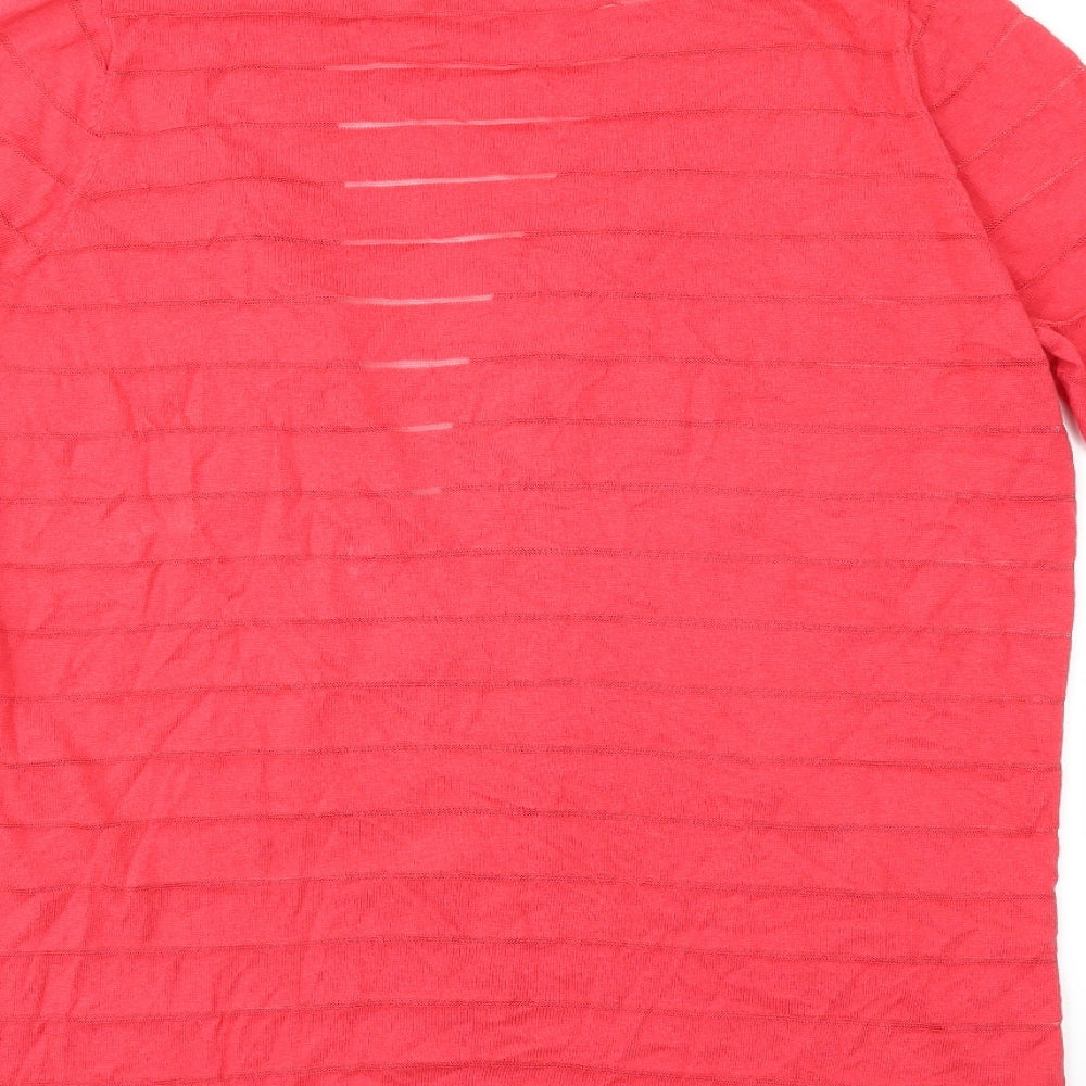TU Womens Pink  Knit Cardigan Jumper Size 18