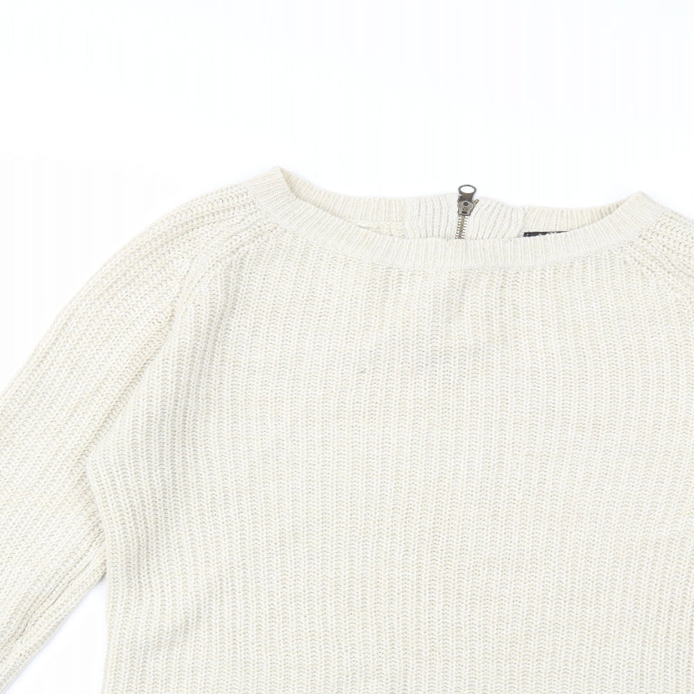 Atmosphere Womens Beige  Knit Pullover Jumper Size 10
