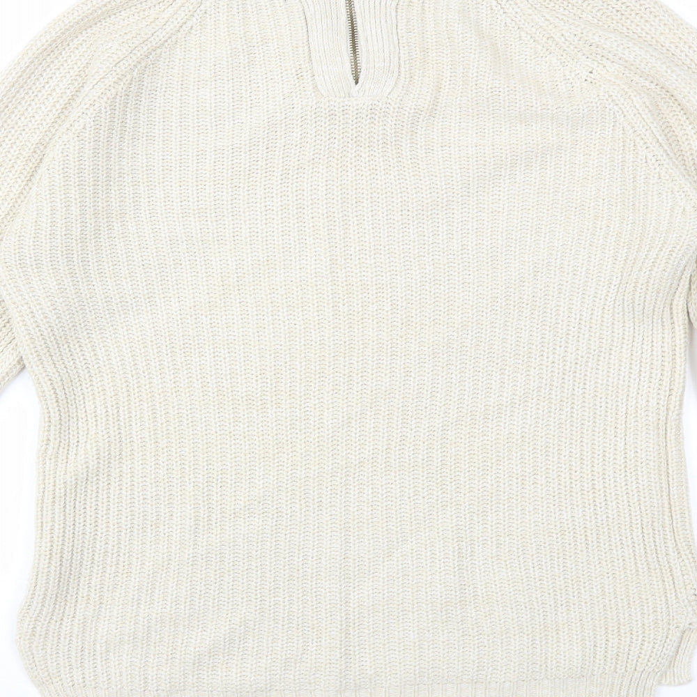 Atmosphere Womens Beige  Knit Pullover Jumper Size 10