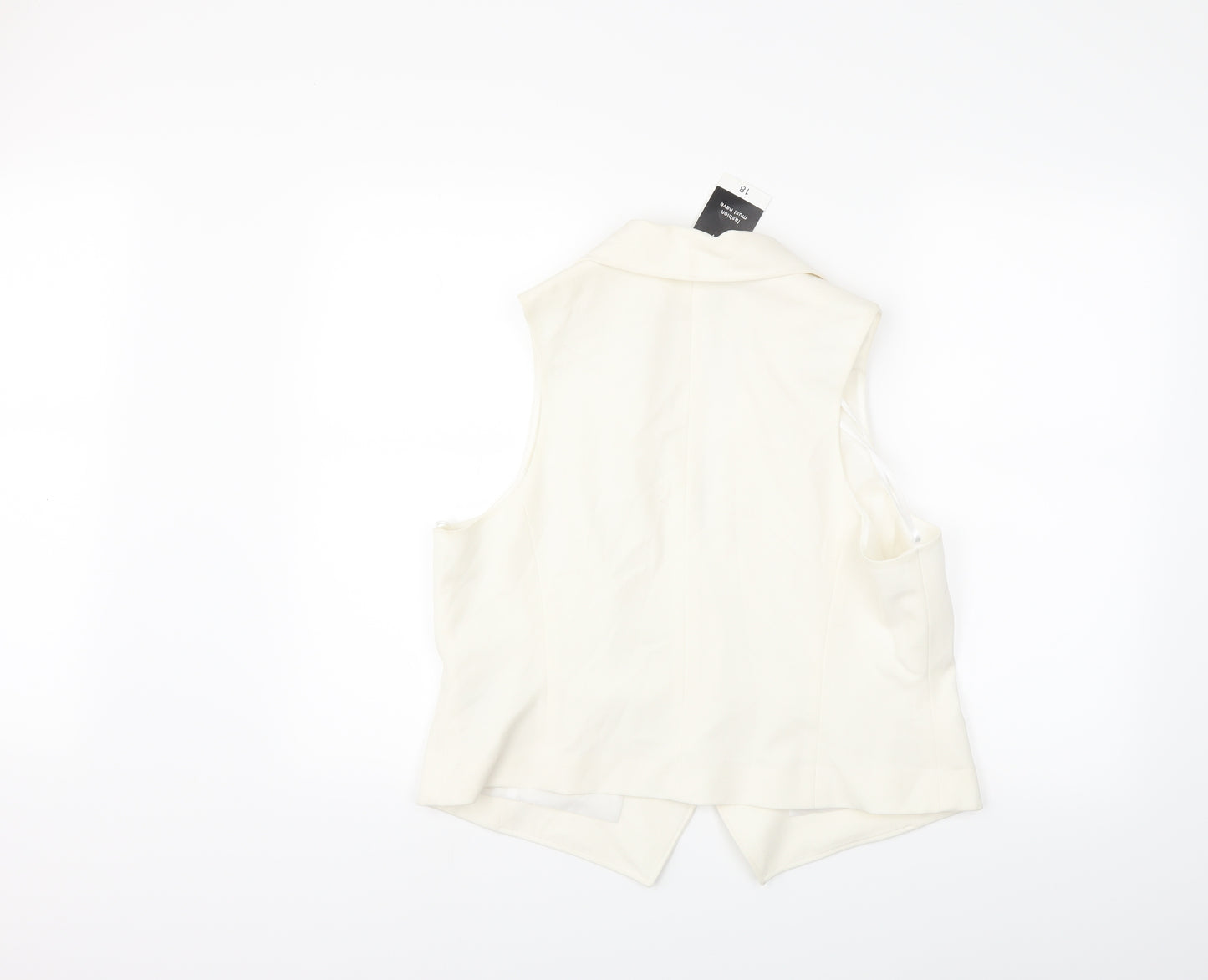 F&F Womens White   Jacket Waistcoat Size 10