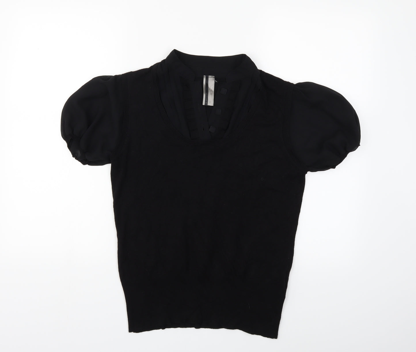 NEXT Womens Black  Knit Pullover Jumper Size 14