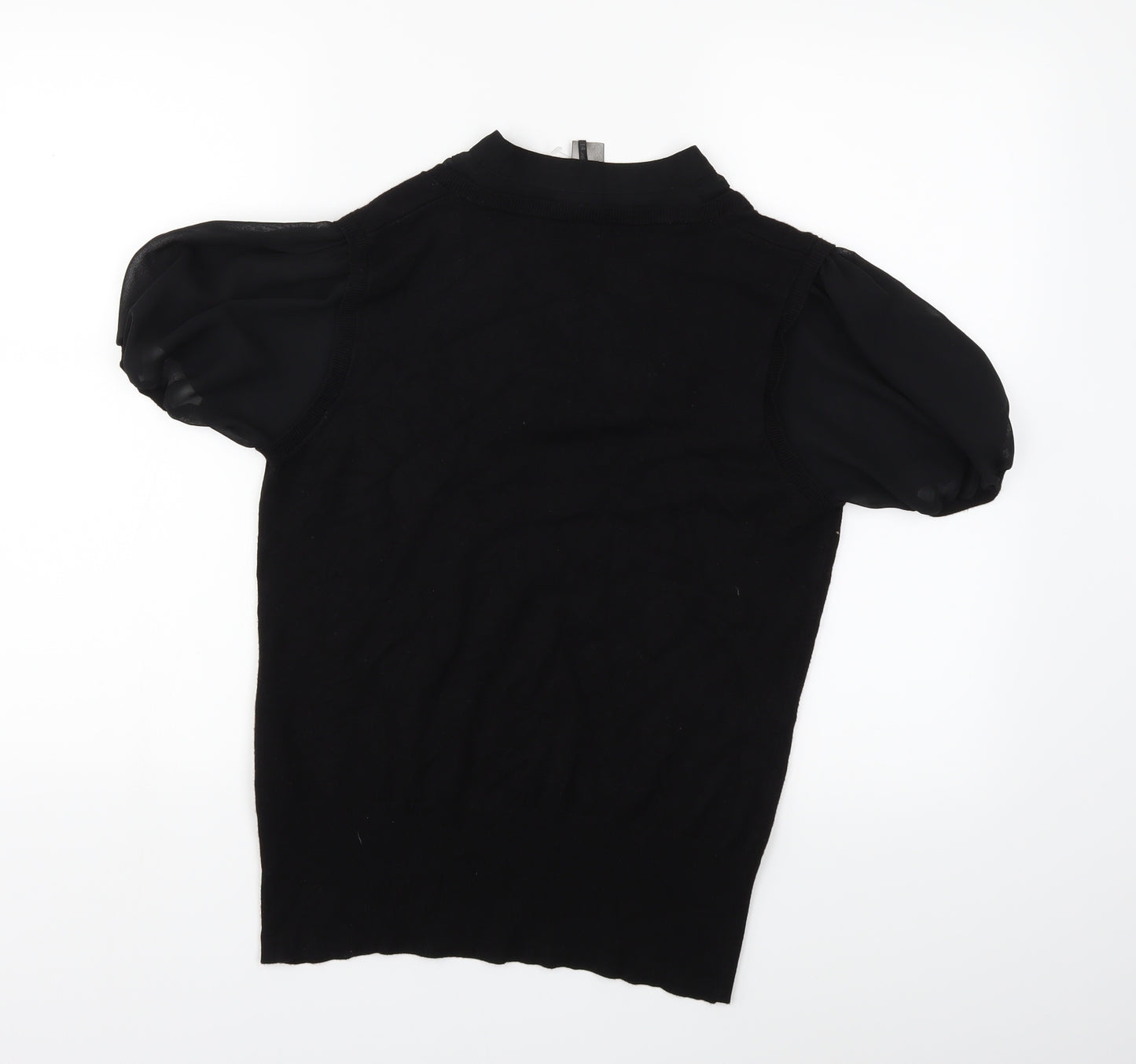 NEXT Womens Black  Knit Pullover Jumper Size 14