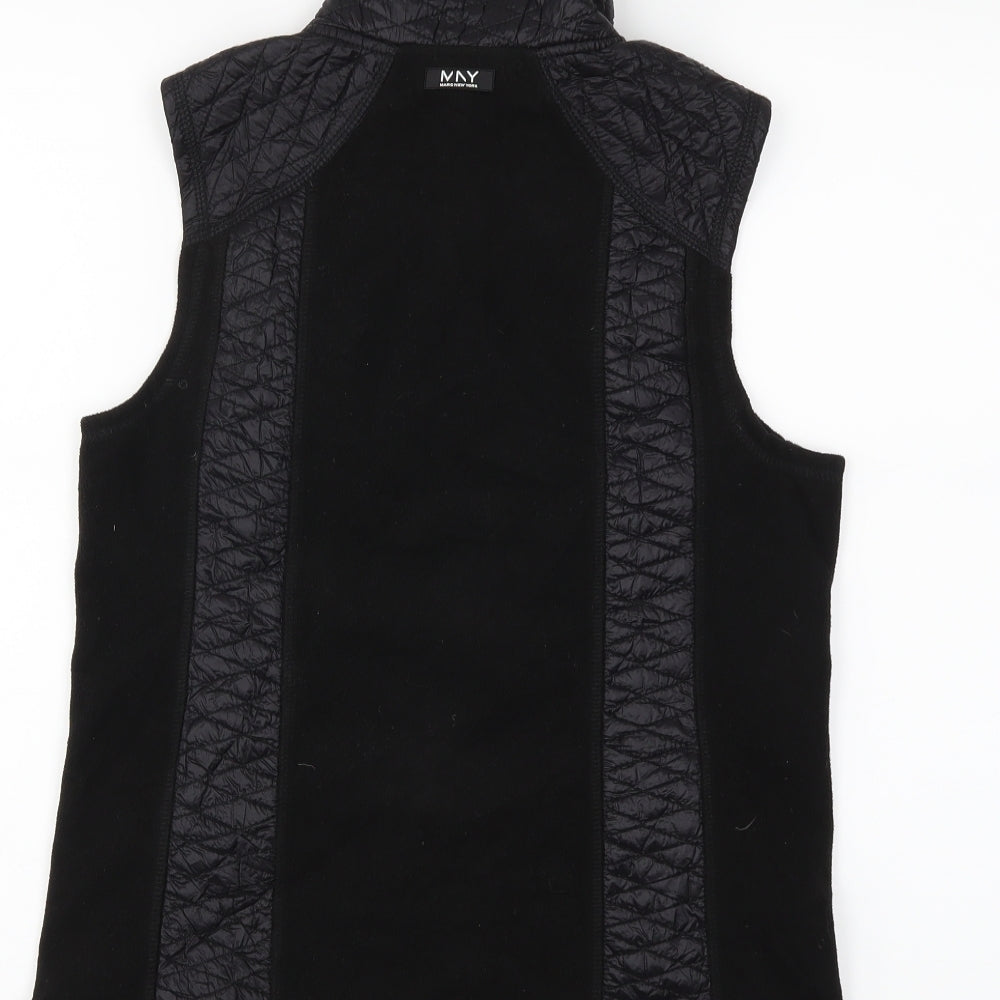 NYC Womens Black  Fleece Gilet Jacket Size S