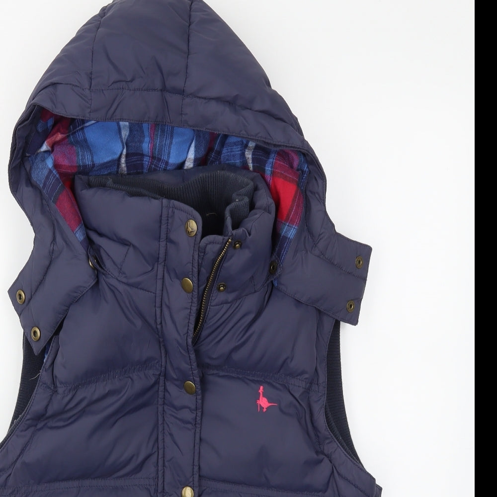 Jack Wills Womens Blue   Gilet Coat Size 12