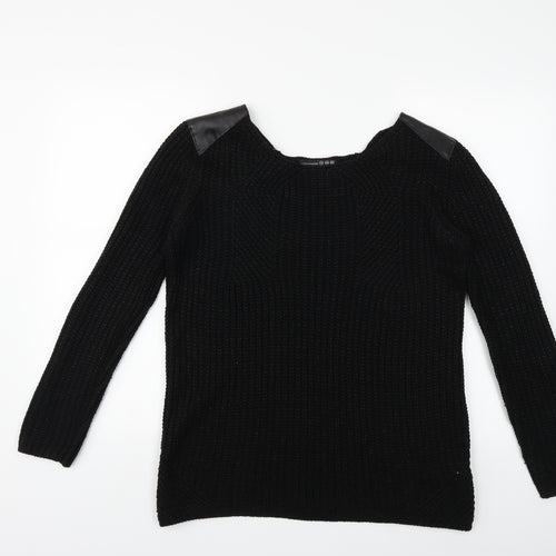 Atmosphere Womens Black  Knit Pullover Jumper Size 12