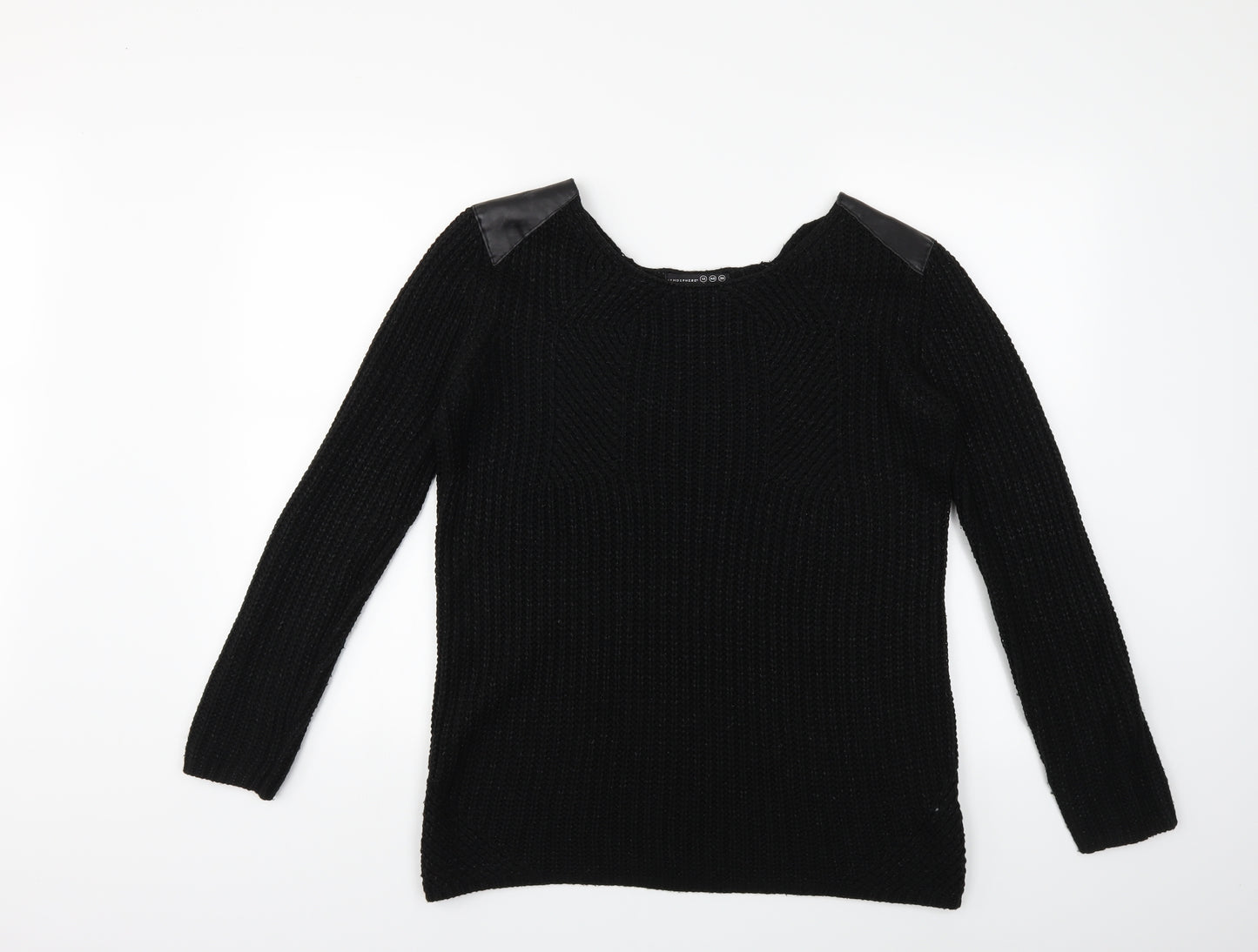 Atmosphere Womens Black  Knit Pullover Jumper Size 12