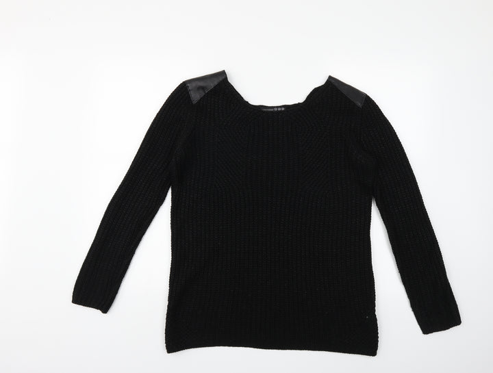 Atmosphere Womens Black  Knit Pullover Jumper Size 12