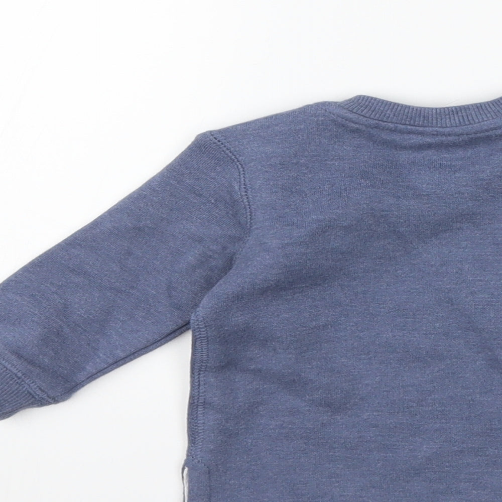 F&F Baby Blue   Pullover Jumper Size 3-6 Months  - CHRISTMAS