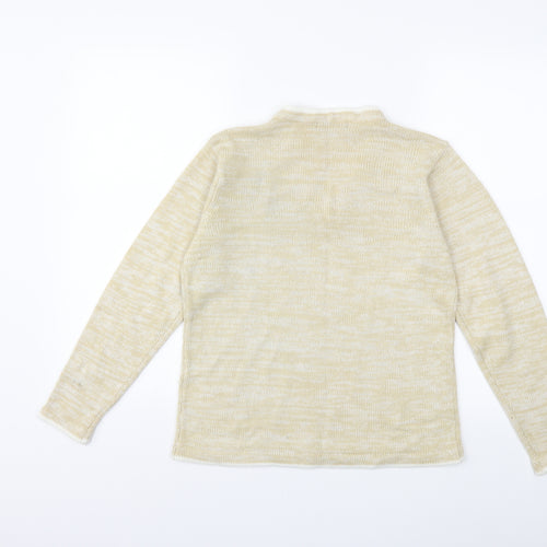 Bonmarché Womens Yellow  Knit Pullover Jumper Size S