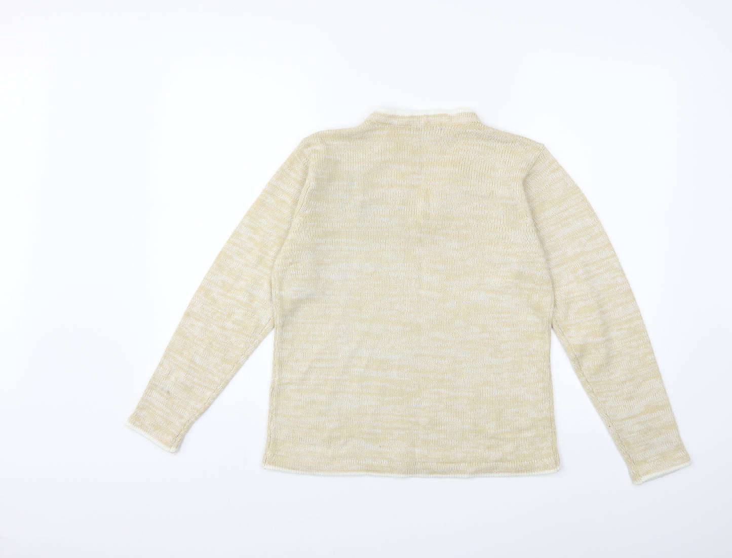 Bonmarché Womens Yellow  Knit Pullover Jumper Size S