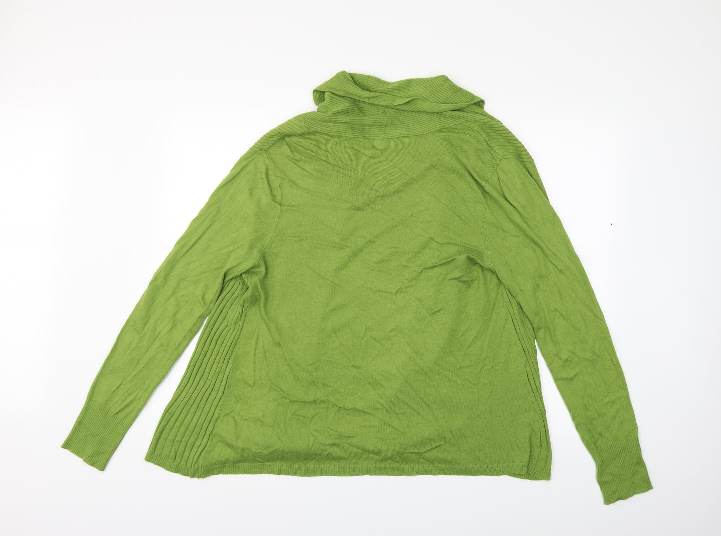 Wallis Womens Green  Knit Cardigan Jumper Size L