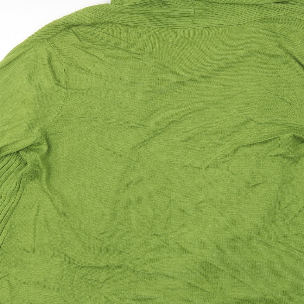 Wallis Womens Green  Knit Cardigan Jumper Size L