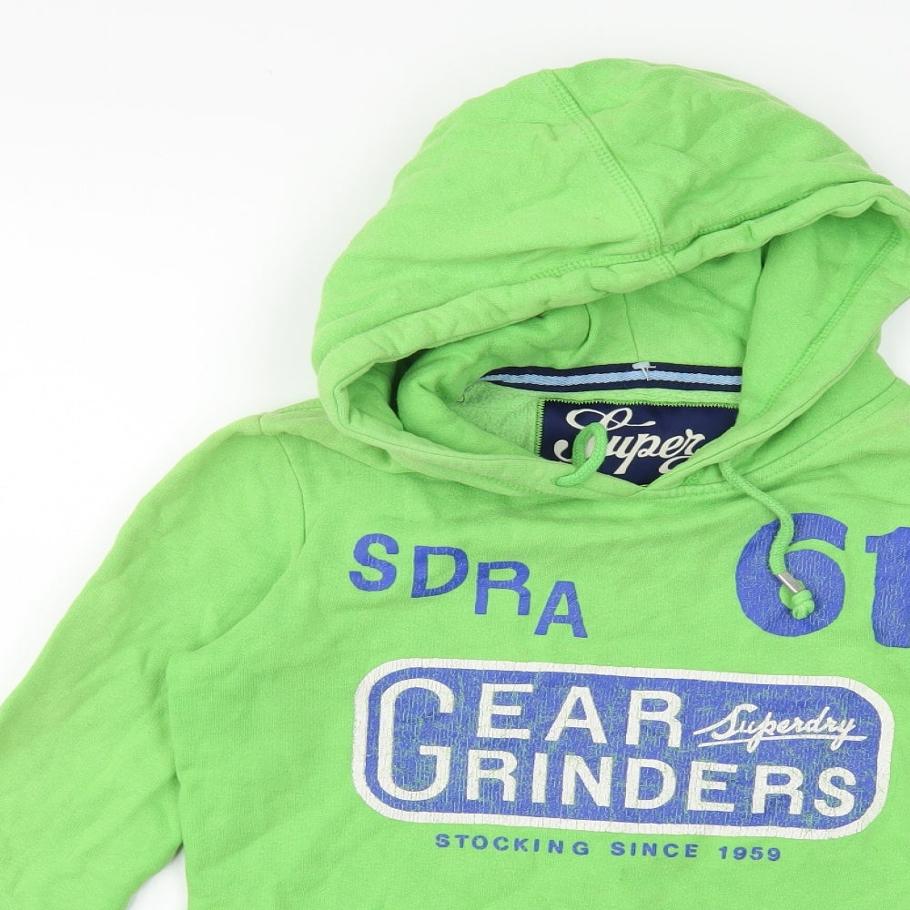 Superdry Mens Green   Pullover Hoodie Size XS