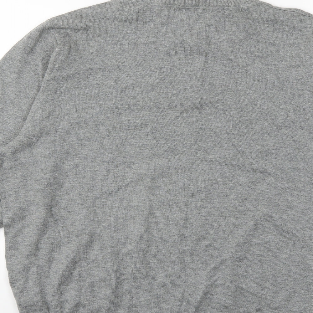 Marks and Spencer Mens Grey  Knit Pullover Jumper Size M