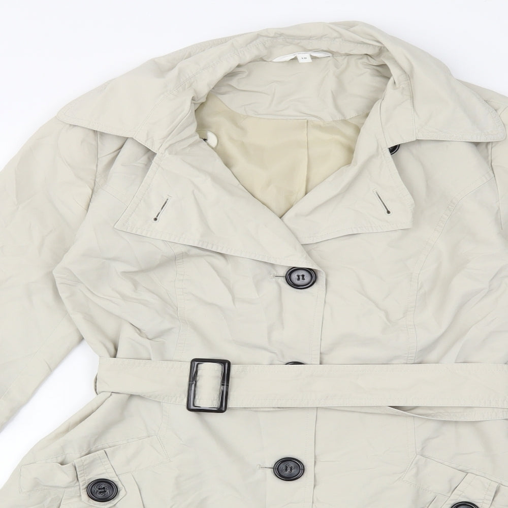Marks and Spencer Womens Beige   Trench Coat Coat Size 10