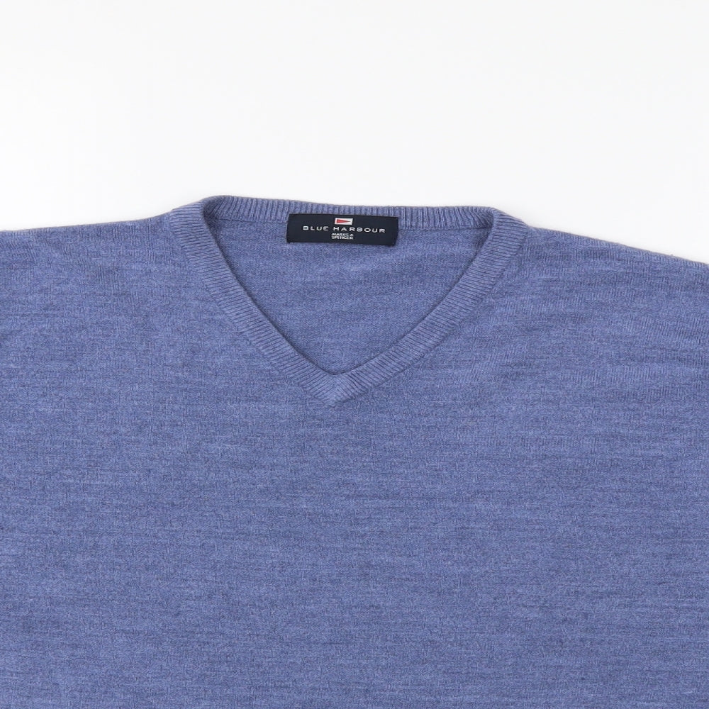 Marks and Spencer Mens Blue  Knit Pullover Jumper Size M