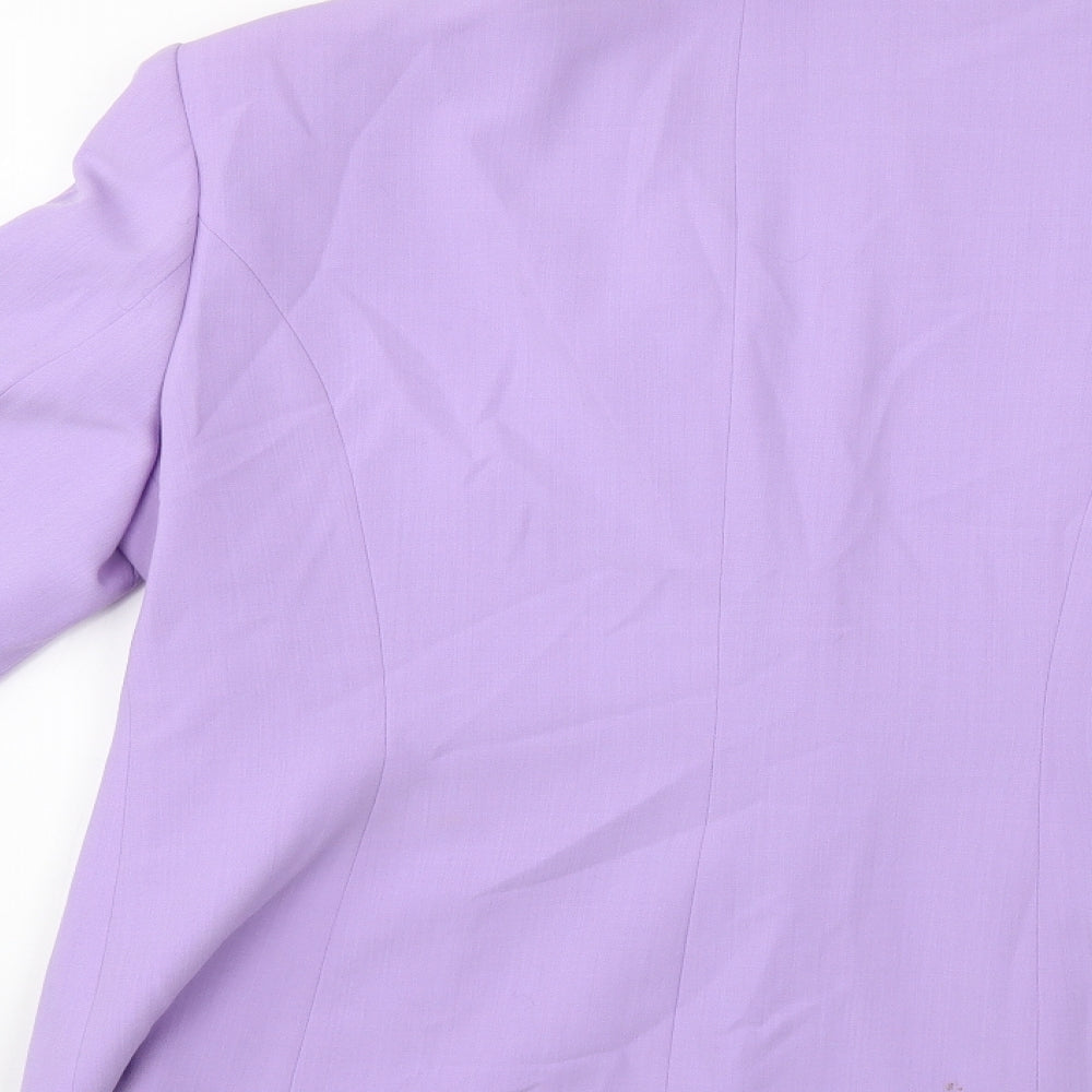 Jacques Vert Womens Purple   Jacket Blazer Size 16
