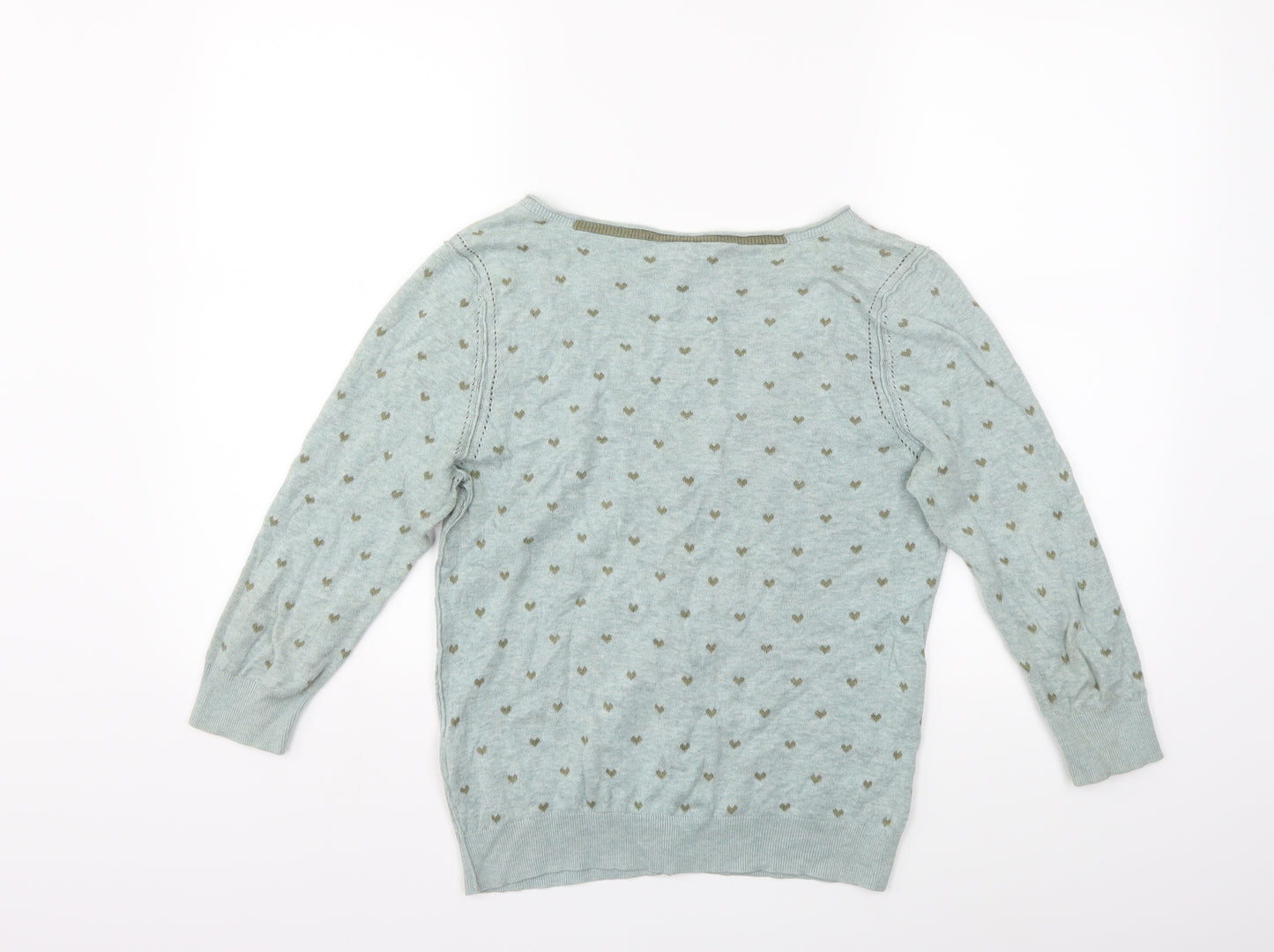 White Stuff Womens Blue  Knit Cardigan Jumper Size 12