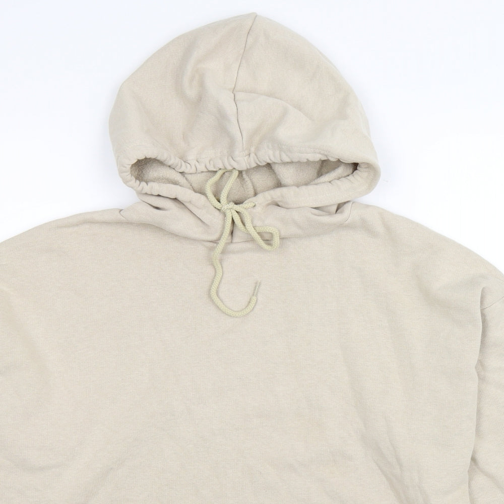 PRETTYLITTLETHING Womens Beige   Pullover Hoodie Size S