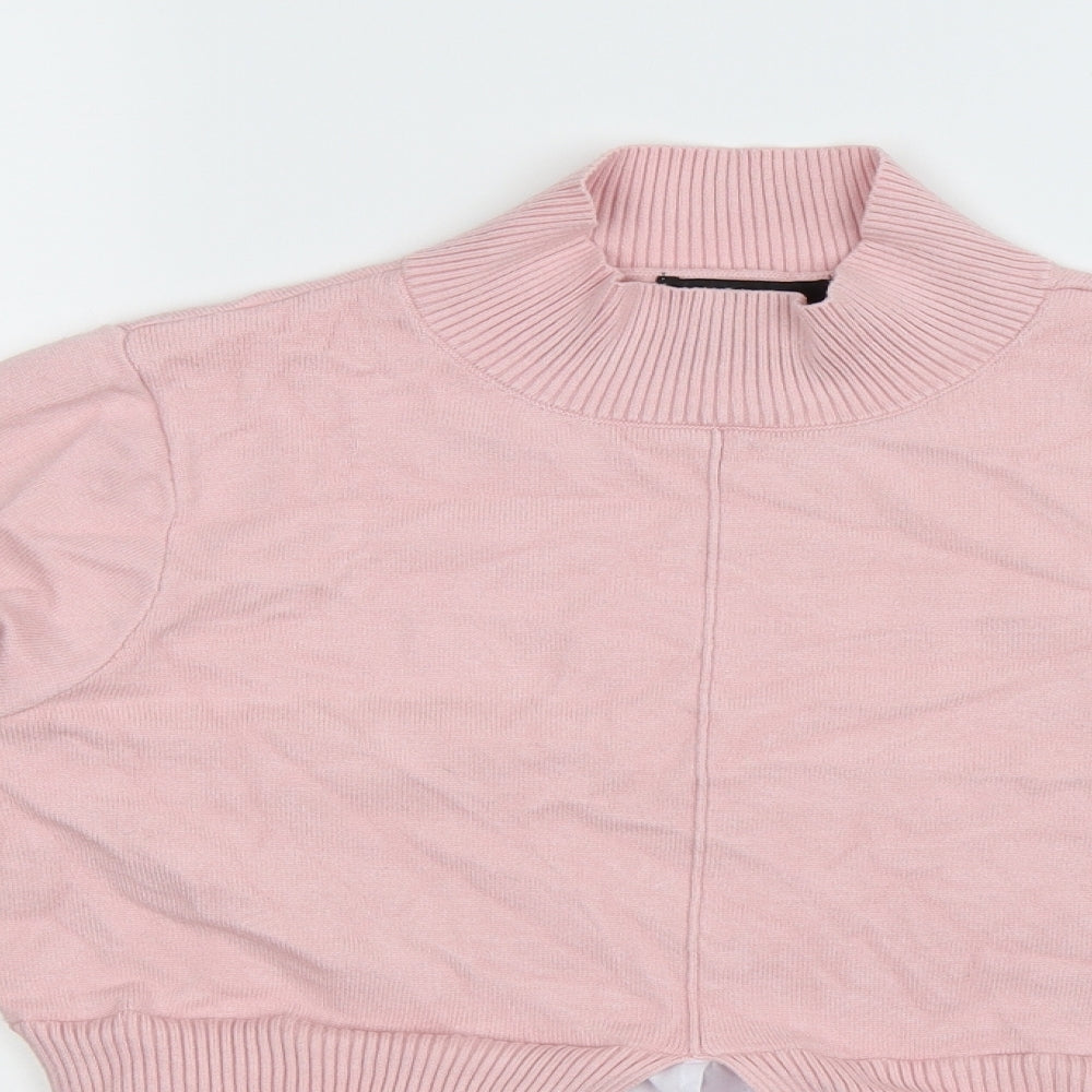 New Look Womens Pink  Knit Pullover Jumper Size M