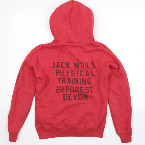 Jack Wills Womens Pink   Pullover Hoodie Size 12