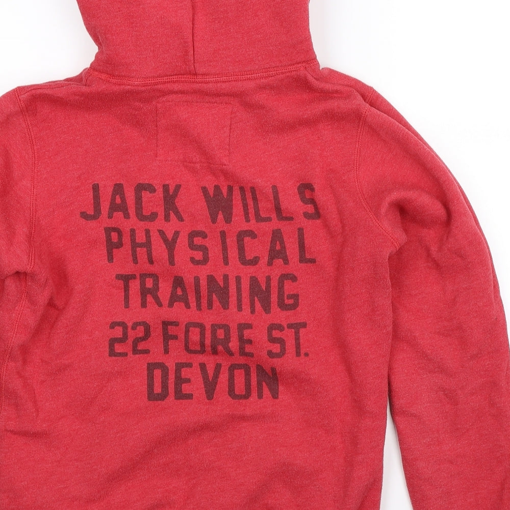 Jack Wills Womens Pink   Pullover Hoodie Size 12
