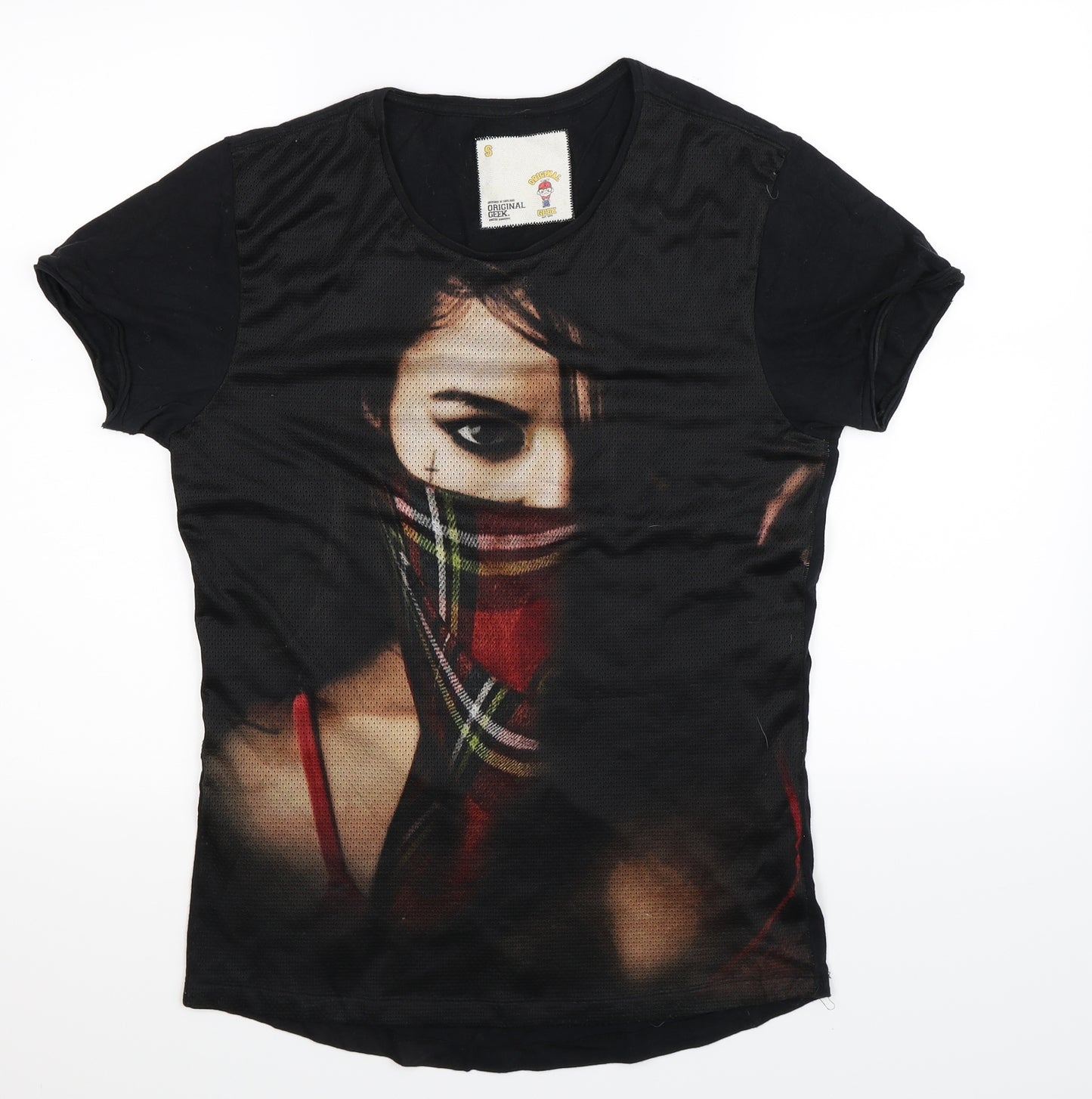Original Geek Mens Black    T-Shirt Size S