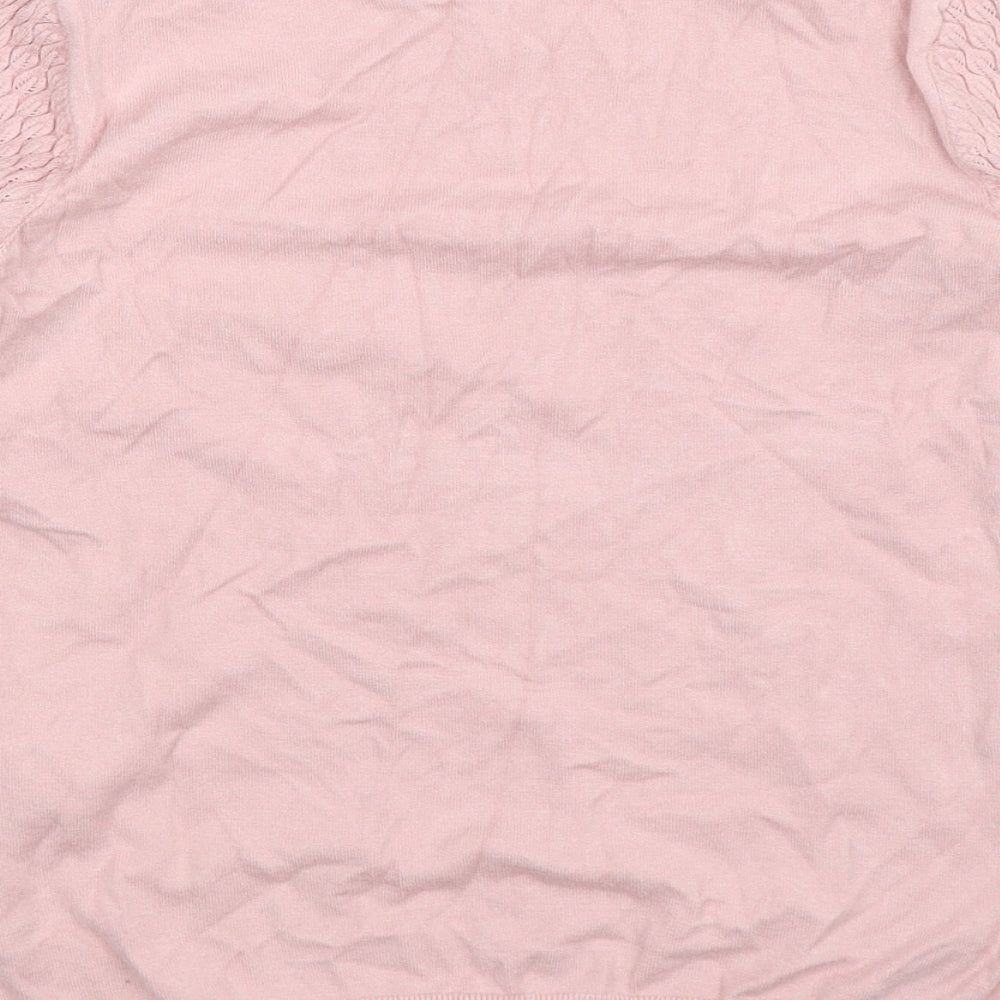 Warehouse Womens Pink  Knit Pullover Jumper Size 12
