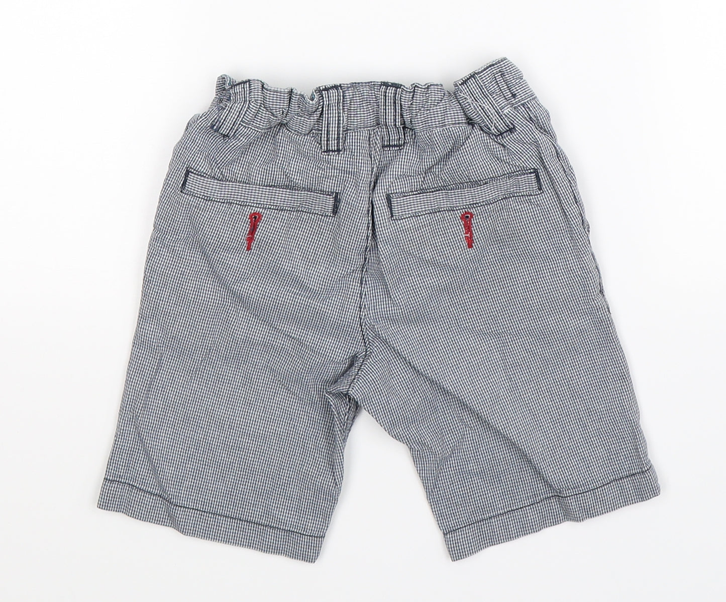 NEXT Boys Blue Houndstooth  Chino Shorts Size 4 Years
