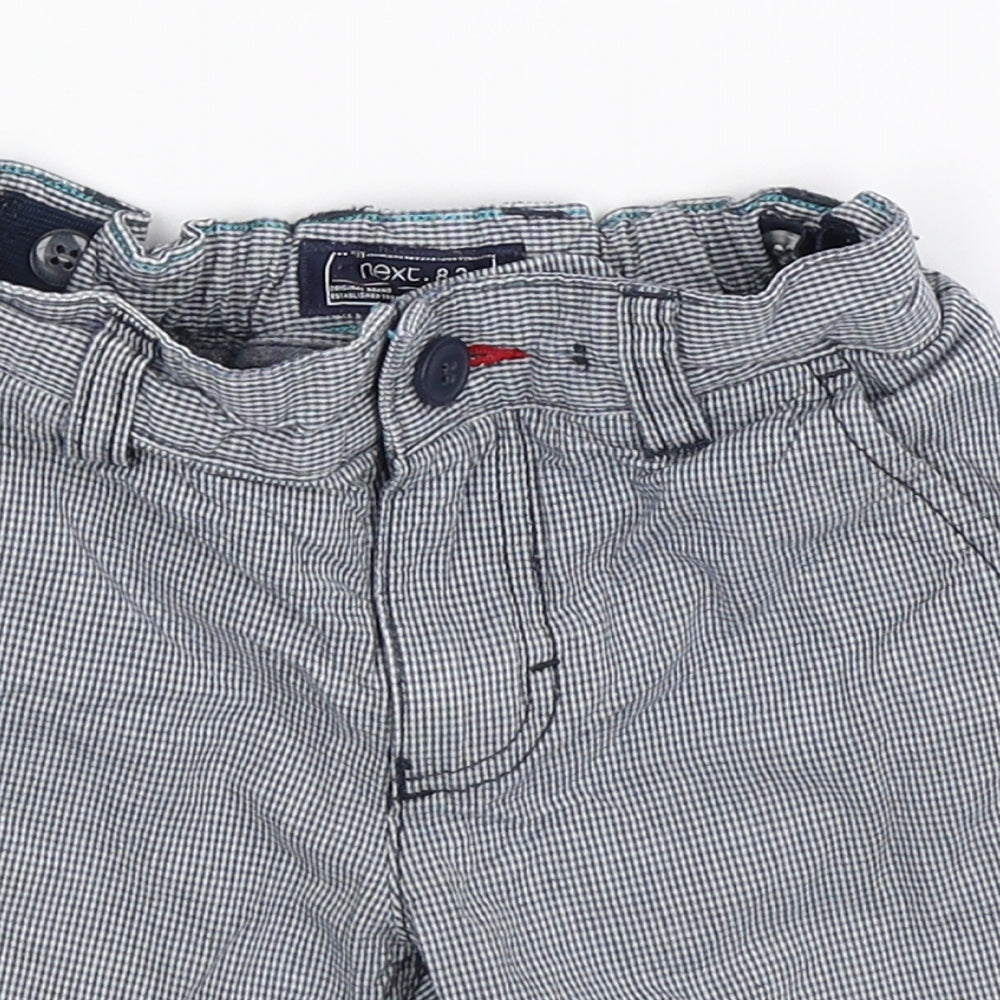 NEXT Boys Blue Houndstooth  Chino Shorts Size 4 Years