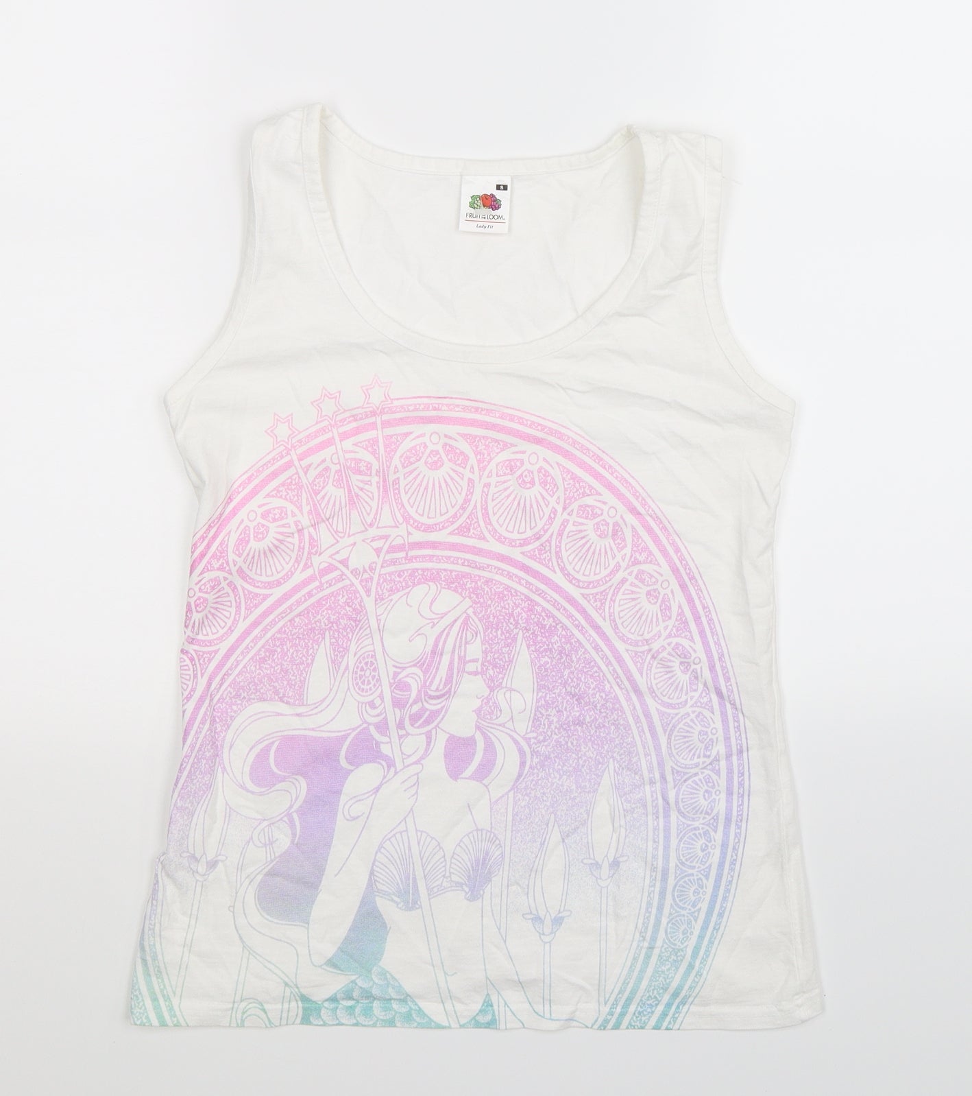 Fruit of the Loom Womens White   Basic Tank Size S