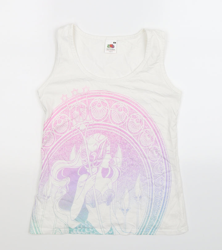 Fruit of the Loom Womens White   Basic Tank Size S