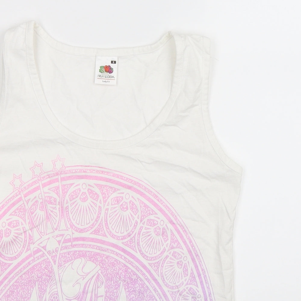 Fruit of the Loom Womens White   Basic Tank Size S