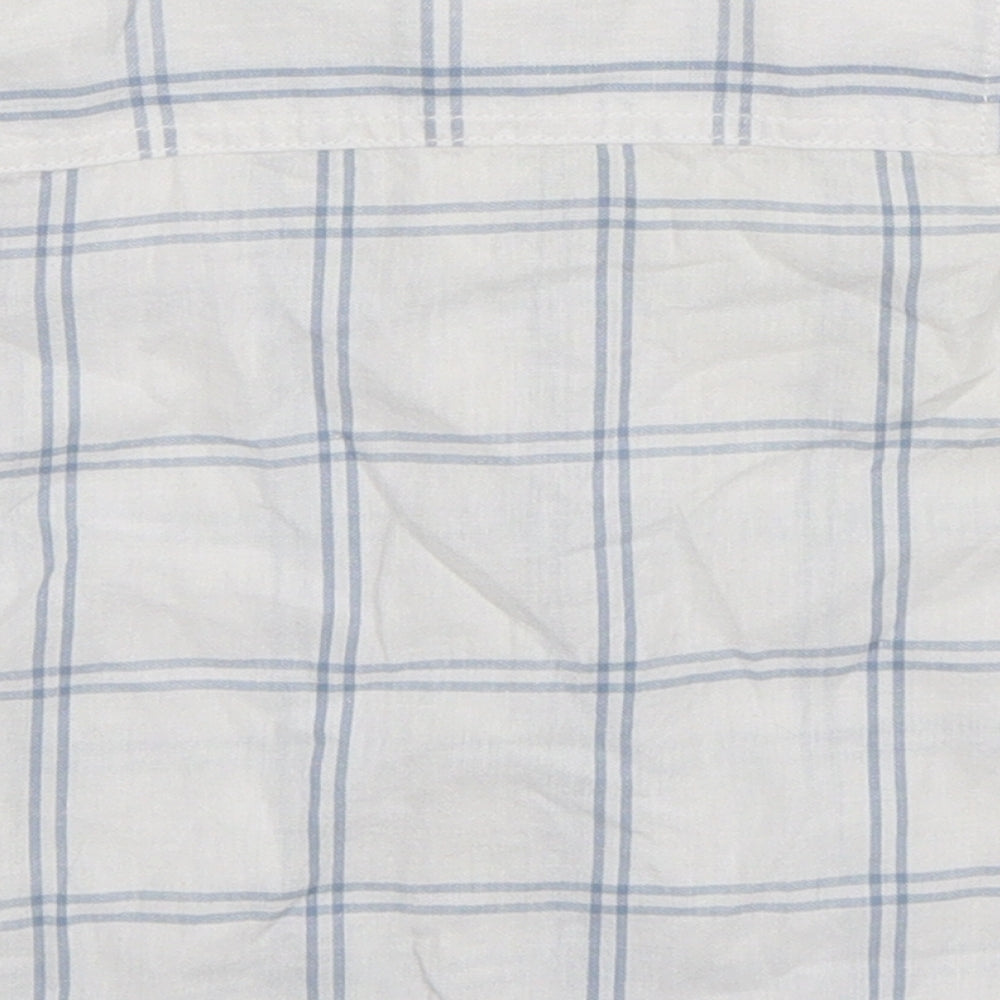 F&F Boys White Check  Basic Button-Up Size 18-24 Months
